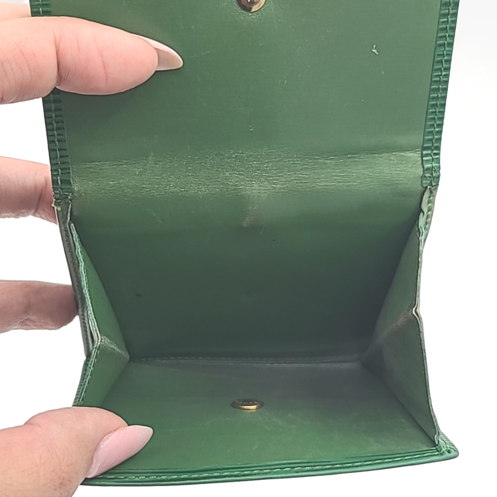Louis Vuitton Epi Green Leather Compact Wallet - Picture 12 of 16